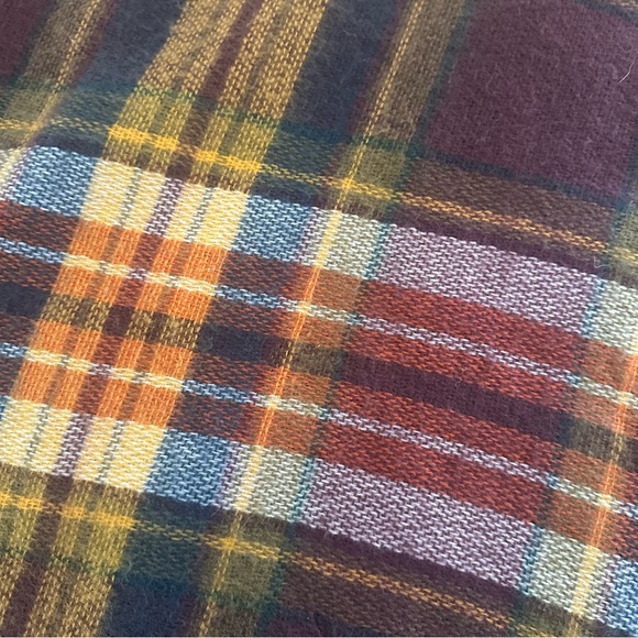 Zando Soft Autumn Tartan Plaid Chunky Wrap Scarf - Picture 6 of 11